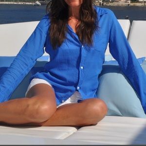 Frank & Eileen MED 100% Italian Cotton Lightweight Long Sleeve Button up Shirt